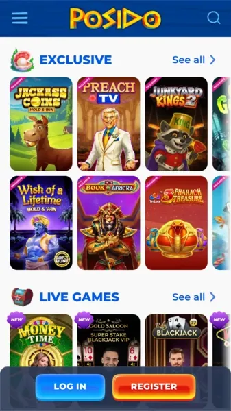 Posido Casino Games